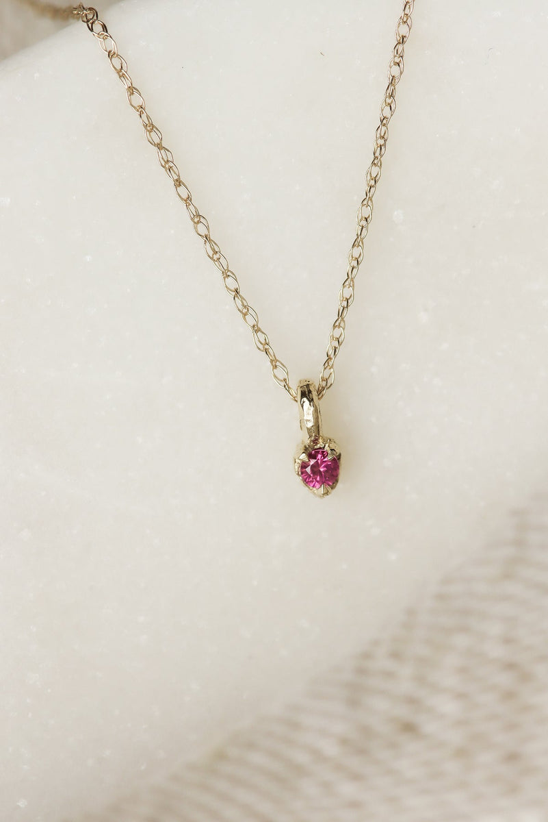 Good 10k Yellow Gold Super Sweet PInk Tourmaline Cross Pendant