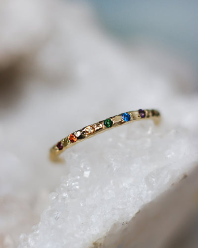 Sparkling Rainbow Ring