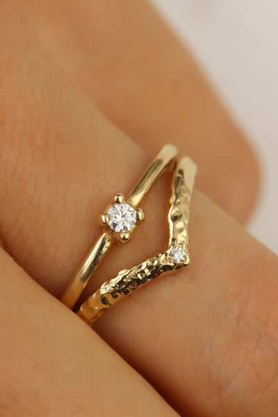 Style feeling dull? Liven up your look with unique diamond stacking rings!
