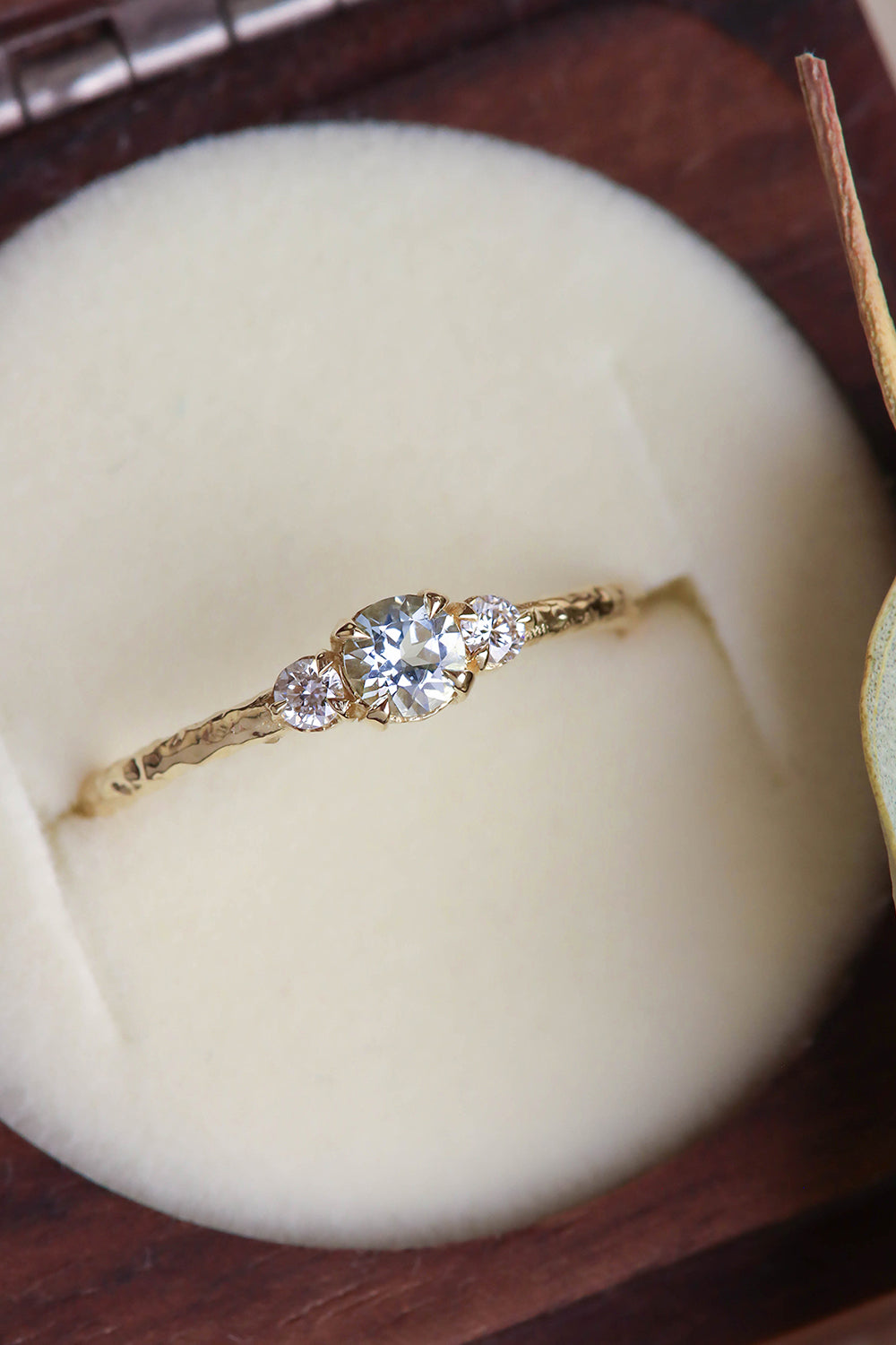 Create Your Own Three Stone Colored Gemstone Ring in 10k Solid