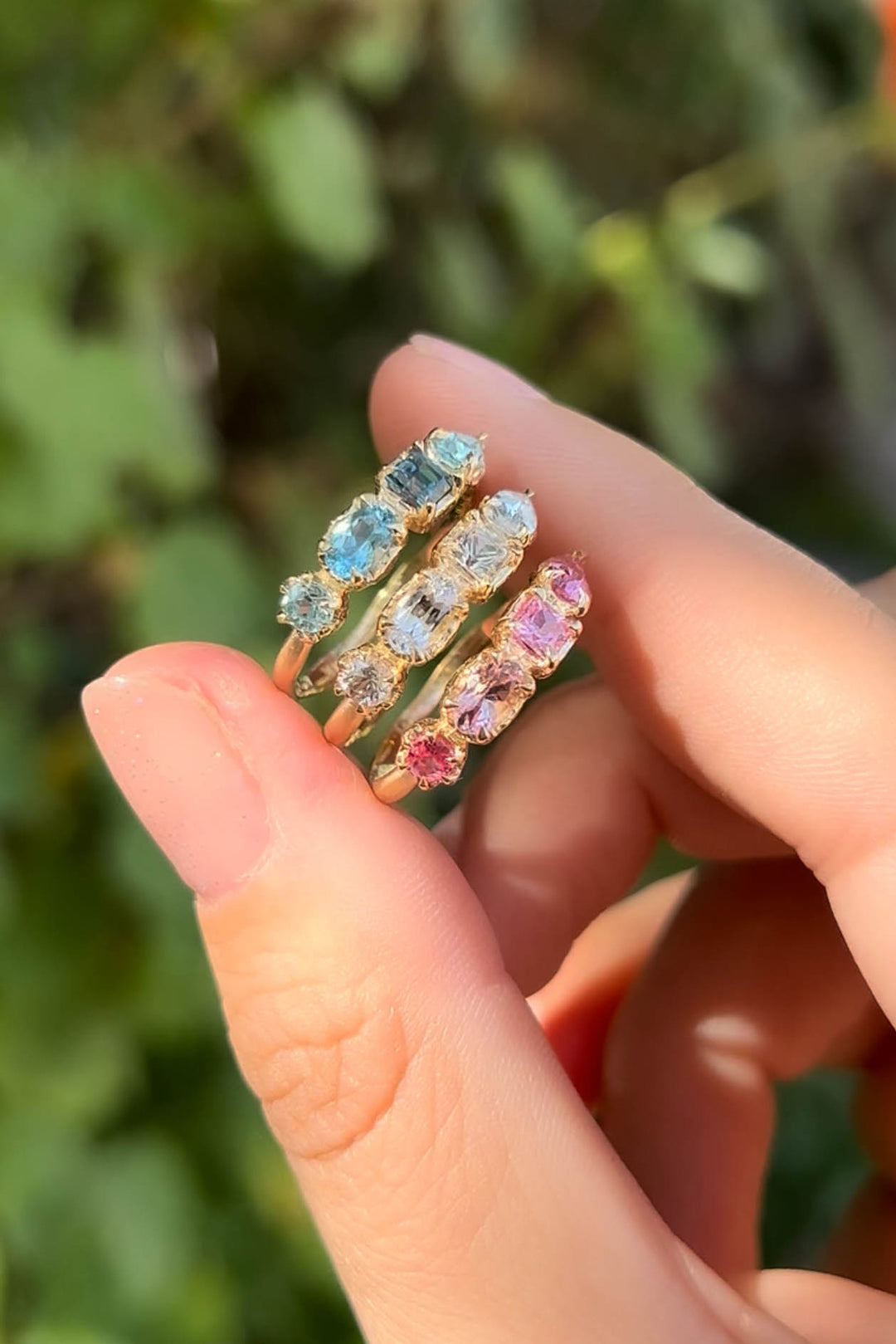 Corals Gemstone Ring (available in solid gold & sterling silver