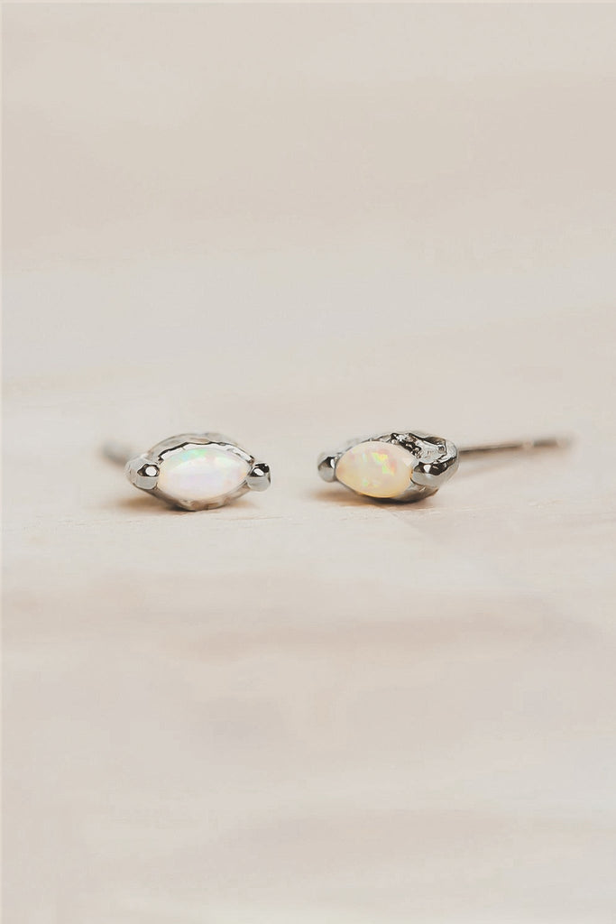 Opal Earrings, Natural Opal, Vintage Earrings, Fire Opal Earrings, Oct –  Adina Stone Jewelry