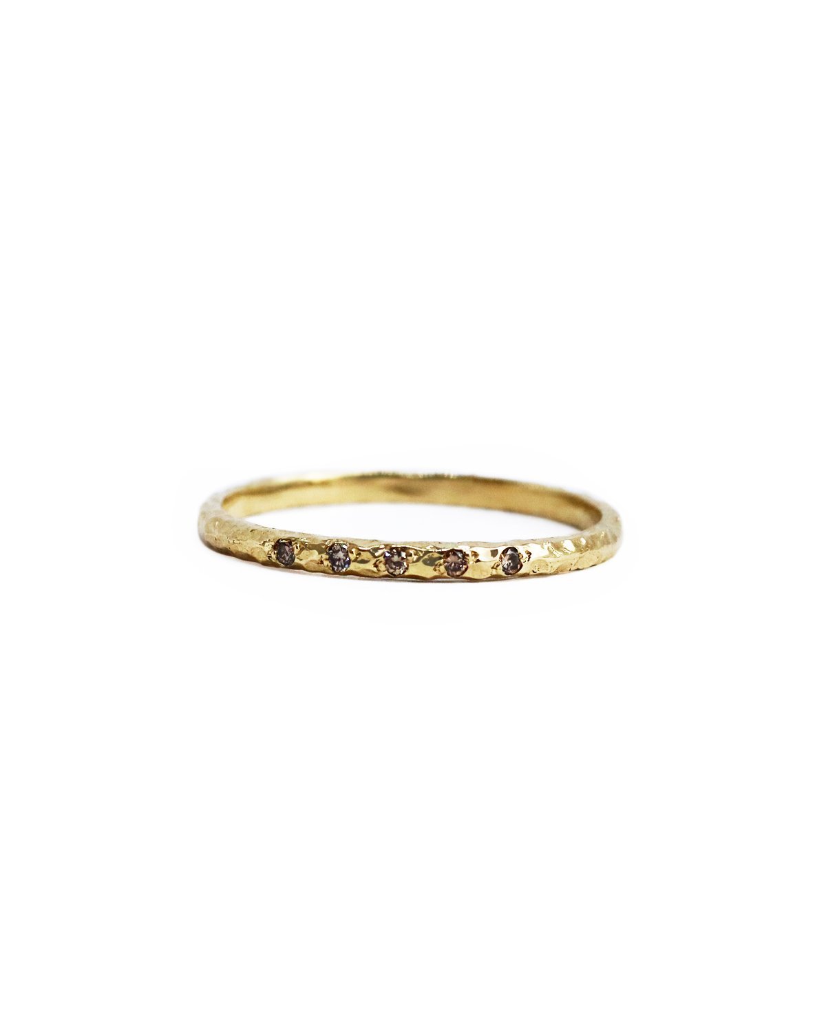 Champagne Diamond Eternity Ring — Elliot Gaskin Jewelry